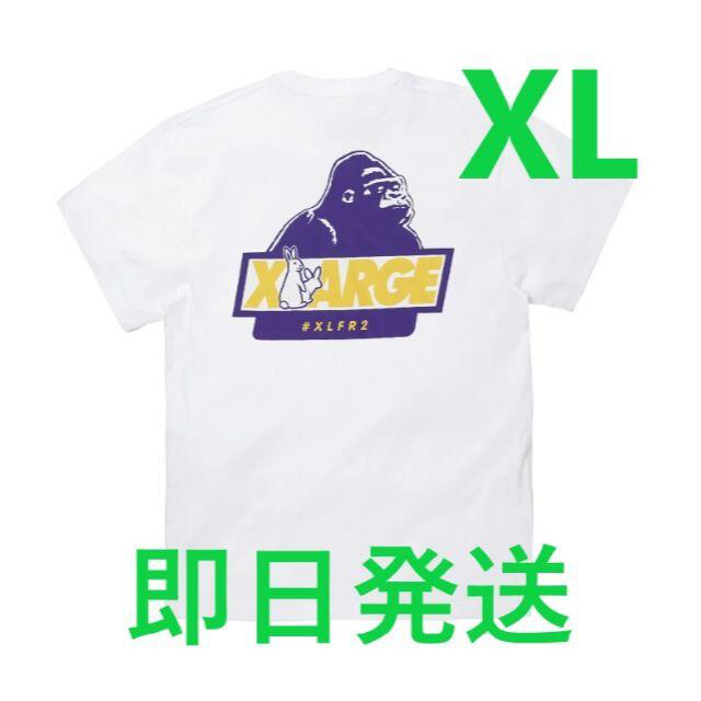 XLARGE(エクストララージ)のFR2 XLARGE コラボ Rabbit OG Logo T 白 XL メンズのトップス(Tシャツ/カットソー(半袖/袖なし))の商品写真