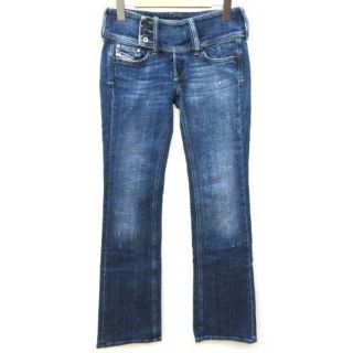 ディーゼル(DIESEL)のディーゼル デニム パンツ ボタン ストレッチ ブーツカット 国内正規 26 S(デニム/ジーンズ)