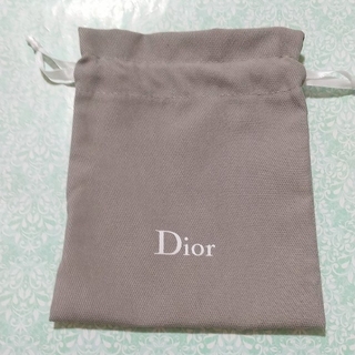ディオール(Dior)の■ディオール/巾着/グレー(ポーチ)