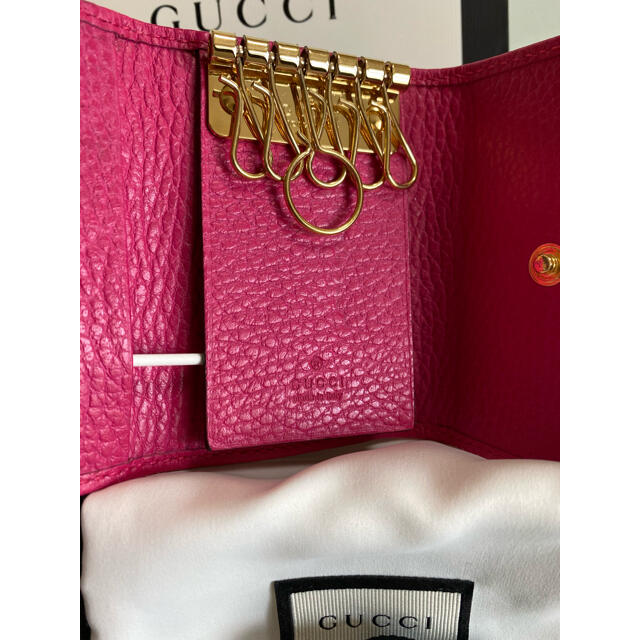 GUCCI グッチ プチマーモント 6連キーケース ピンク(限定色) GUCCI グッチ プチマーモント 6連キーケース ピンク(限定色)