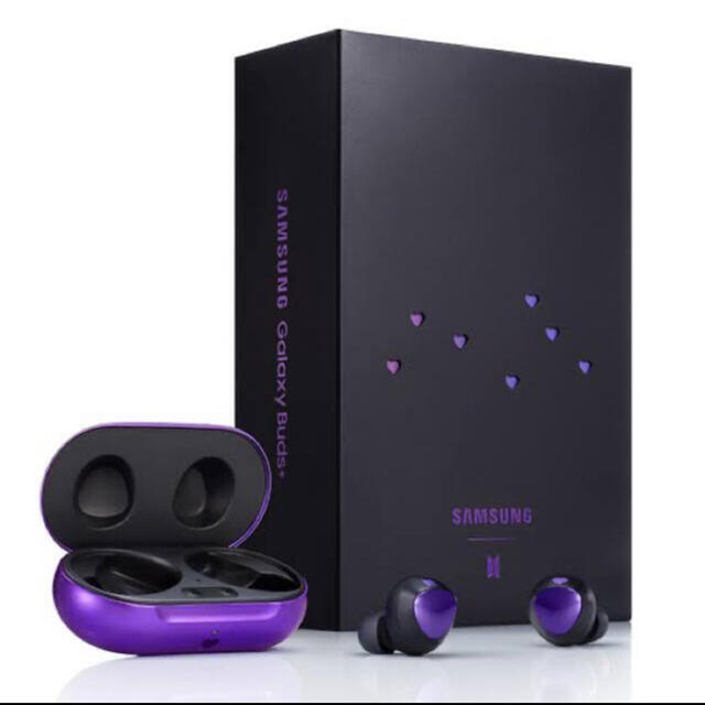 Galaxy(ギャラクシー)のGALAXY buds BTS edition +wirelesscharger スマホ/家電/カメラのオーディオ機器(ヘッドフォン/イヤフォン)の商品写真