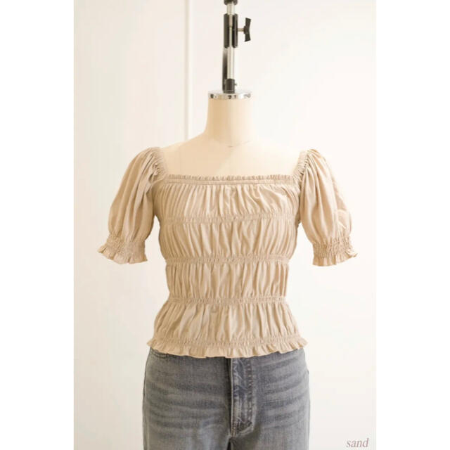 Herlipto Smocked Jersey Top S