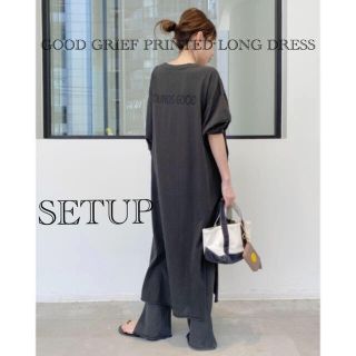 アパルトモンドゥーズィエムクラス(L'Appartement DEUXIEME CLASSE)のGOOD GRIEF PRINTED LONG DRESS(カットソー(長袖/七分))