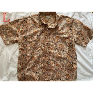 テンダーロイン(TENDERLOIN)のテンダーロイン 19SS PE PRINT SHT ペイズリー柄 L オレンジ(シャツ)