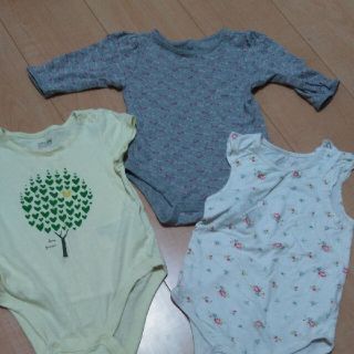 ベビーギャップ(babyGAP)の最終値下げ350ボディスーツ3枚セット(ロンパース)