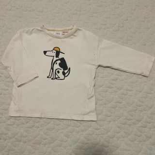 ザラキッズ(ZARA KIDS)のザラ　イラスト　ロンT  74cm(Ｔシャツ)