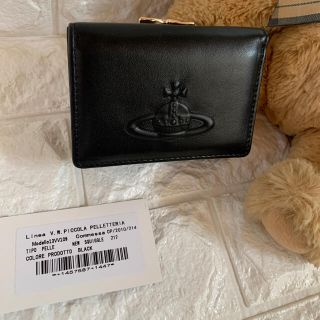 ヴィヴィアンウエストウッド(Vivienne Westwood)のVivienneWestwood 折り財布 ブラック がま口 ヴィヴィアン(財布)