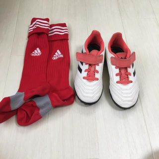 アディダス(adidas)のadidas アディダス　サッカーシューズ 18.4 靴下セット(その他)