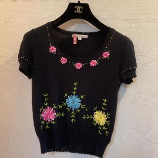 ナネットレポー(Nanette Lepore)の美品　ナネットレポー　刺繍ニット　セーター(ニット/セーター)