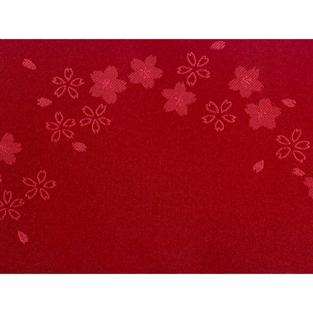 浴衣用帯(半幅帯、半巾帯、赤)No.447 レディースの水着/浴衣(浴衣帯)の商品写真