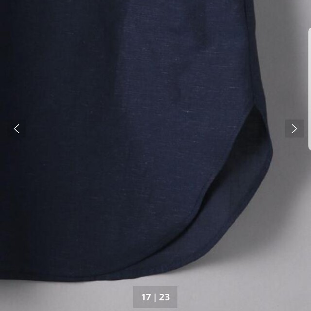 UNITED ARROWS(ユナイテッドアローズ)の【UNITED ARROWS】フリルスタンドカラーノースリーブシャツ レディースのトップス(シャツ/ブラウス(半袖/袖なし))の商品写真