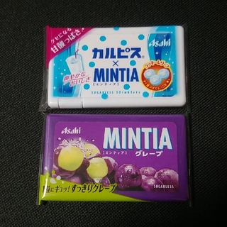 ミンティア2個  カルピス　グレープ(菓子/デザート)