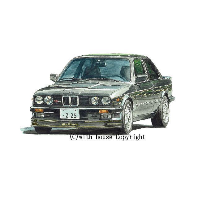 GC-1452 BMW ALPINA限定版画直筆サイン額装作家平右ヱ門
