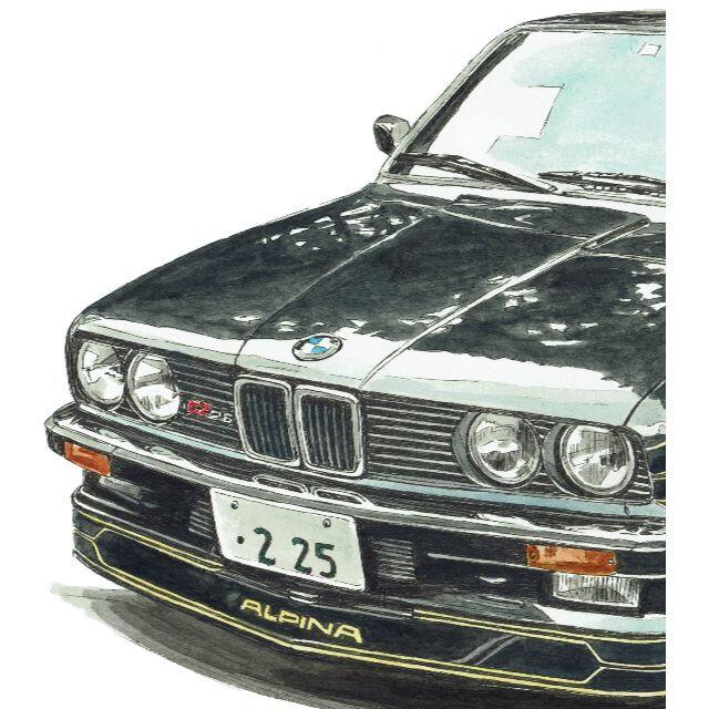 GC-1453 BMW ALPINA限定版画直筆サイン額装作家平右ヱ門 6