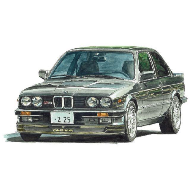 GC-1141 BMW325/アルピナ限定版画 直筆サイン額装●作家平右ヱ門