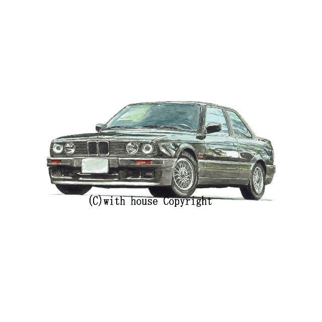 GC-1456 BMW325/ALPINA限定版画直筆サイン額装作家平右ヱ門 2