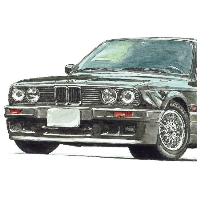 GC-1456 BMW325/ALPINA限定版画直筆サイン額装作家平右ヱ門 3