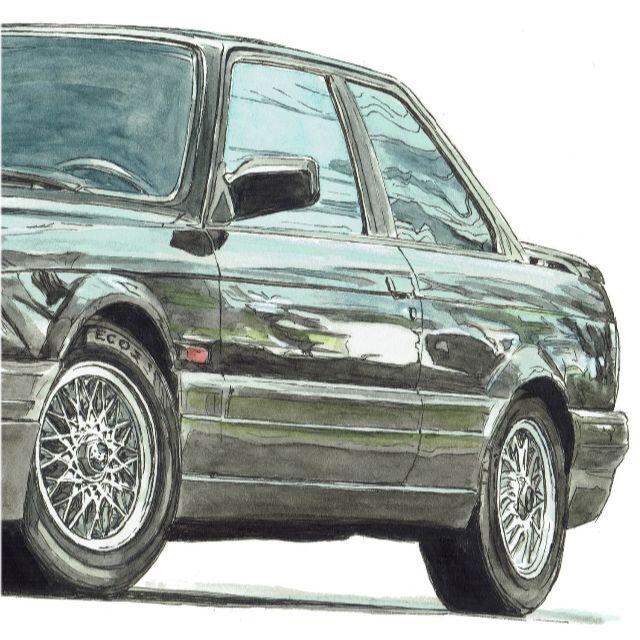 GC-1456 BMW325/ALPINA限定版画直筆サイン額装作家平右ヱ門 4