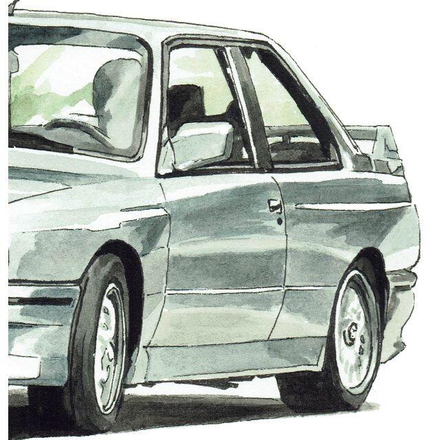 GC-1458 BMW325/ALPINA限定版画直筆サイン額装作家平右ヱ門版画