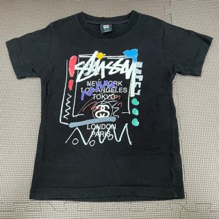 ステューシー(STUSSY)のSTUSSY キッズ　Tシャツ　ブラック(Tシャツ/カットソー)