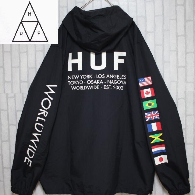 HUF - HUF ハフ アノラックパーカー ナイロンジャケット ハーフジップ