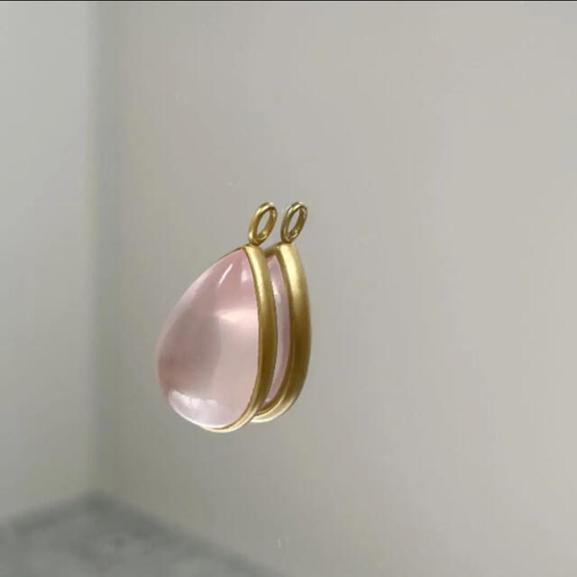 大粒ローズクォーツ ペンダントトップ 18k マリハなどがお好きな方に!