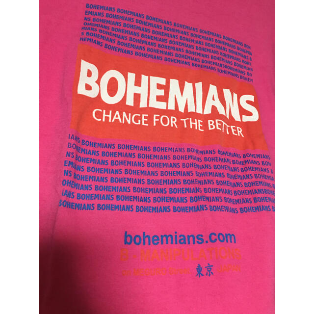 Bohemians(ボヘミアンズ)のボヘミアンズ　Tシャツ　ピンク　東京　目黒 メンズのトップス(Tシャツ/カットソー(半袖/袖なし))の商品写真