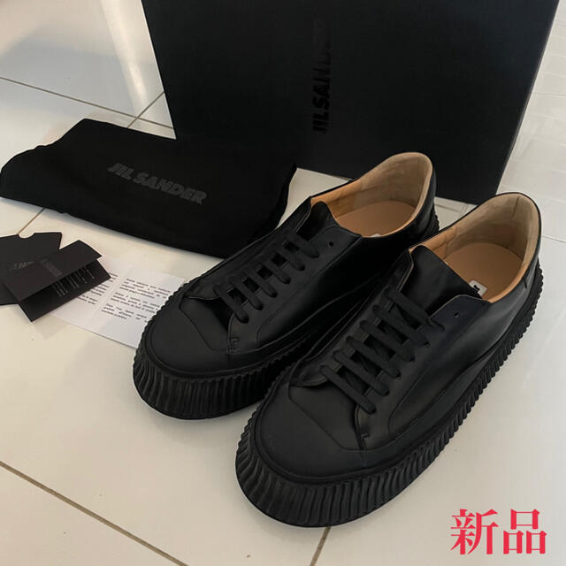 Jil Sander - JIL SANDER レザー スニーカー 定価93500円の通販 by gon