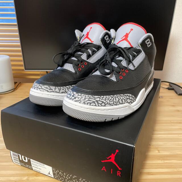 NIKE(ナイキ)のAir Jordan 3 Retro OG Black Cement 28.5 メンズの靴/シューズ(スニーカー)の商品写真