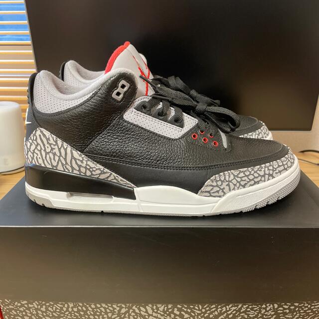 NIKE(ナイキ)のAir Jordan 3 Retro OG Black Cement 28.5 メンズの靴/シューズ(スニーカー)の商品写真