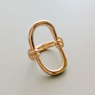 トゥデイフル(TODAYFUL)の【OUTLET】Oval gold ring No.682(リング(指輪))