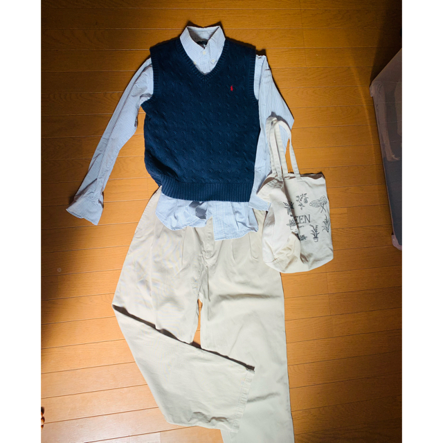 POLO RALPH LAUREN(ポロラルフローレン)のラルフローレン　Ralph Lauren チノ　ワイドチノ　古着　polo ポロ レディースのパンツ(チノパン)の商品写真