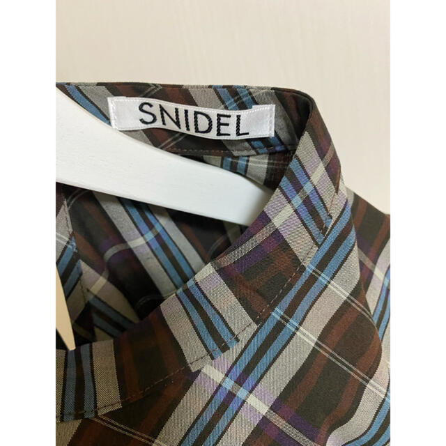 SNIDEL(スナイデル)のSNIDEL チェックリボンワンピース レディースのワンピース(ロングワンピース/マキシワンピース)の商品写真