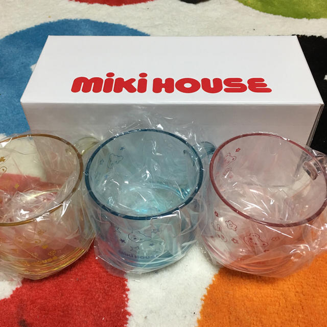 mikihouse(ミキハウス)のミキハウス カップ 3個 非売品 インテリア/住まい/日用品のキッチン/食器(グラス/カップ)の商品写真