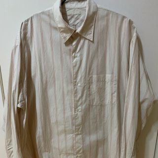 コモリ(COMOLI)の20ss ulterior overlaid striped shirt 3(シャツ)