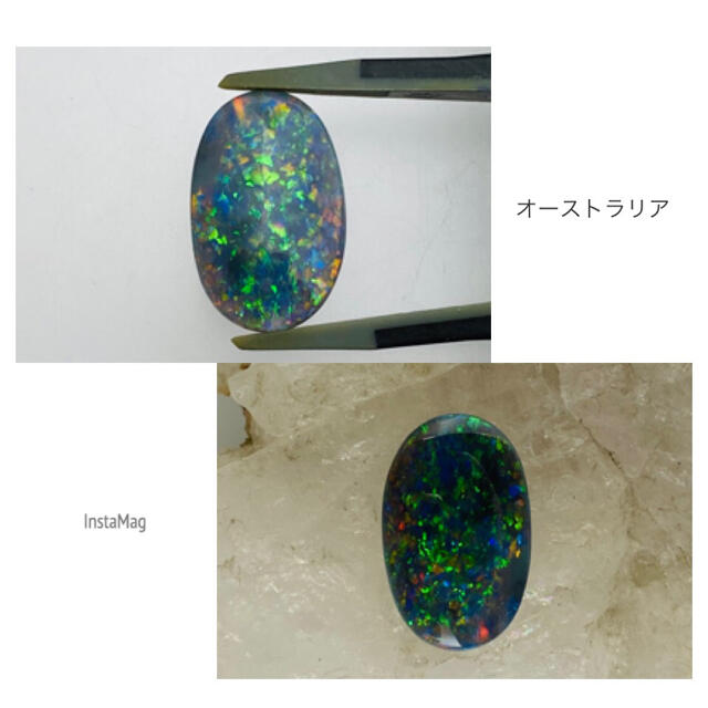 (R818-8)『高品質』天然ブラックオパール　6.202ct 4