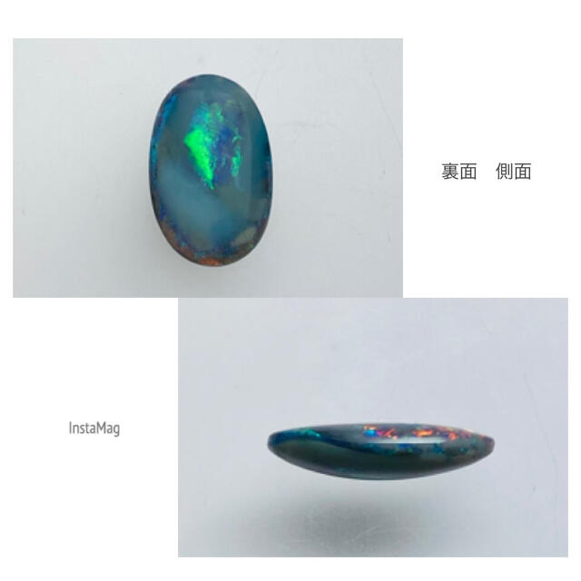 (R818-8)『高品質』天然ブラックオパール　6.202ct 5