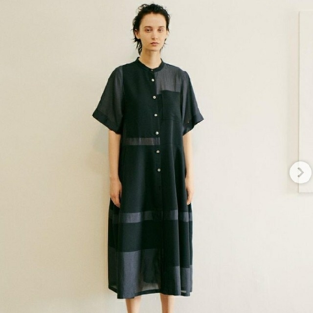 LE CIEL BLEU(ルシェルブルー)のあお様専用ルシェルブルー★完売★Contrasting Fabric Dress レディースのワンピース(ロングワンピース/マキシワンピース)の商品写真