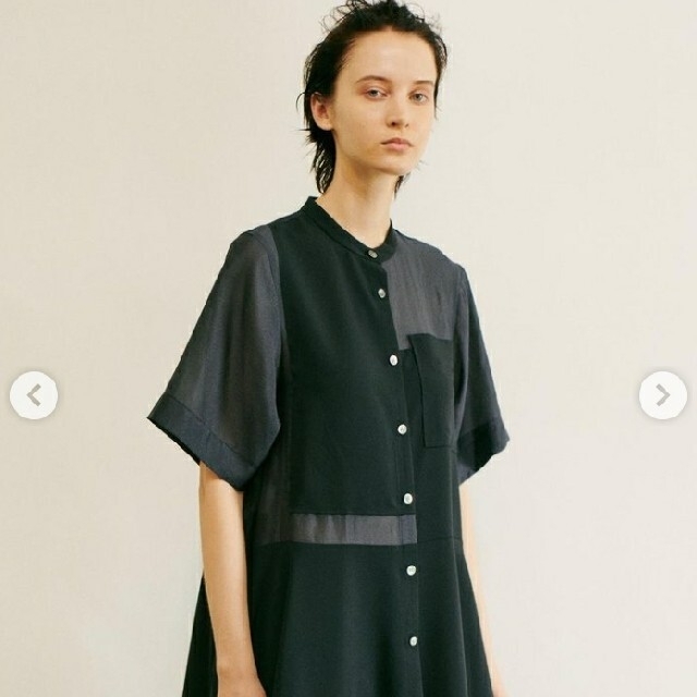 LE CIEL BLEU(ルシェルブルー)のあお様専用ルシェルブルー★完売★Contrasting Fabric Dress レディースのワンピース(ロングワンピース/マキシワンピース)の商品写真