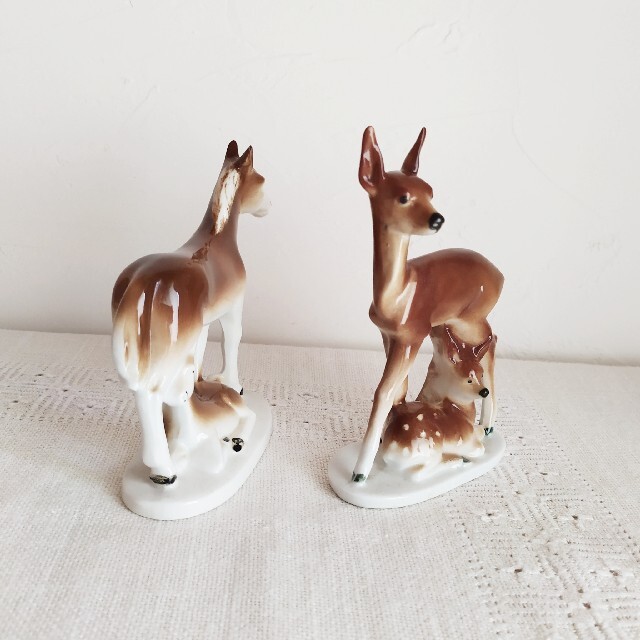 H.P.FRANCE(アッシュペーフランス)の* pottery animal ❀ deer 鹿 インテリア/住まい/日用品のインテリア小物(置物)の商品写真