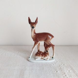 アッシュペーフランス(H.P.FRANCE)の* pottery animal ❀ deer 鹿(置物)