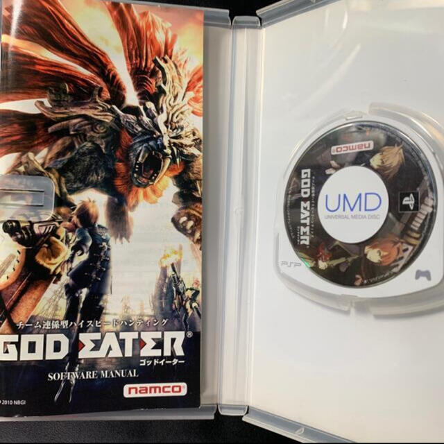 BANDAI NAMCO Entertainment(バンダイナムコエンターテインメント)のGOD EATER（ゴッドイーター） PSP エンタメ/ホビーのゲームソフト/ゲーム機本体(家庭用ゲームソフト)の商品写真