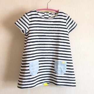 【name it】ボーダーワンピース 3-4Y 104cm(ワンピース)