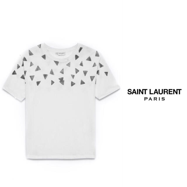 トップスSAINT LAURENT PARIS トライアングルTEE XL