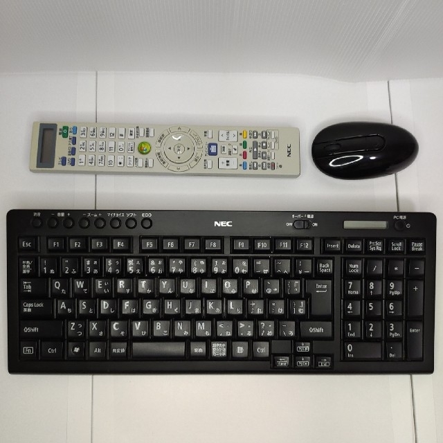 NEC ワイヤレスキーボード/ワイヤレスマウス/PC内テレビ用リモコンの ...