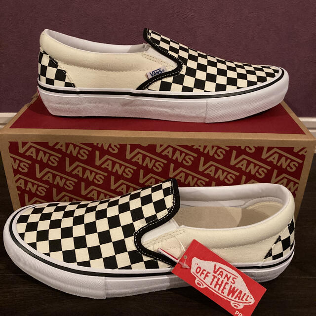 VANS廃盤 VANS SLIP-ON PRO チェッカー 28.5cm