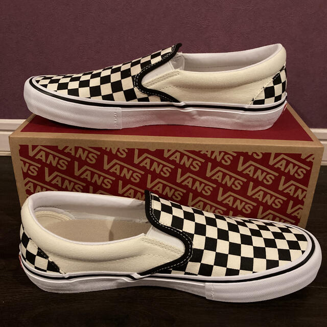 VANS(ヴァンズ)の廃盤 VANS SLIP-ON PRO チェッカー 28.5cm メンズの靴/シューズ(スニーカー)の商品写真