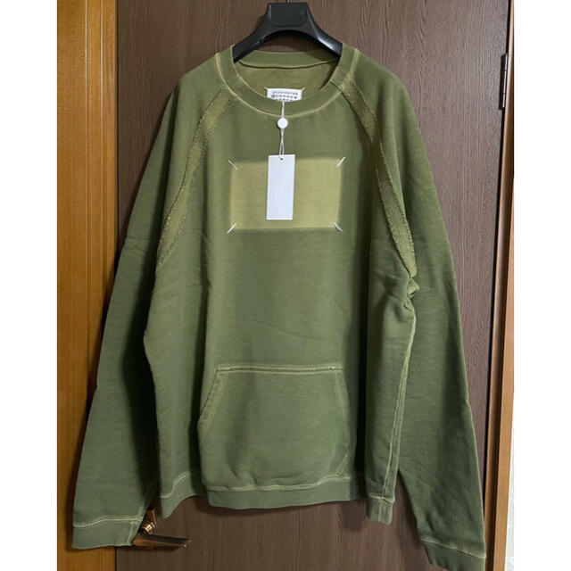 50新品 メゾン マルジェラ Memory of 4ステッチ スウェット カーキ