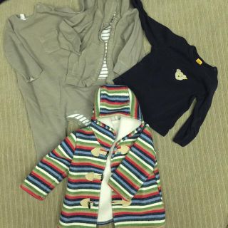 プチバトー(PETIT BATEAU)のベビー服6ヶ月用 プチバトー シュタイフ ベネトン(ロンパース)