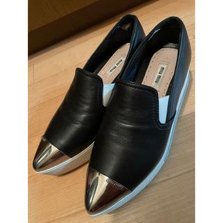 miumiu スリッポン 厚底 miumiuシューズ miumiu靴